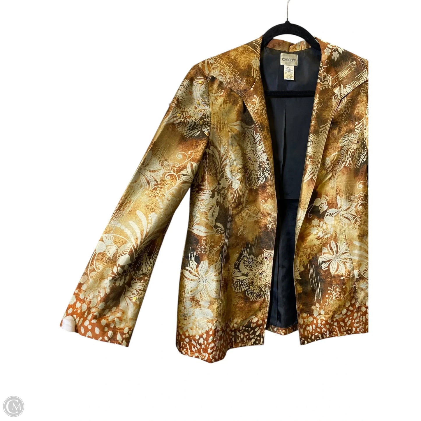 Jacket Other By Chicos In Multi-colored, Size: S