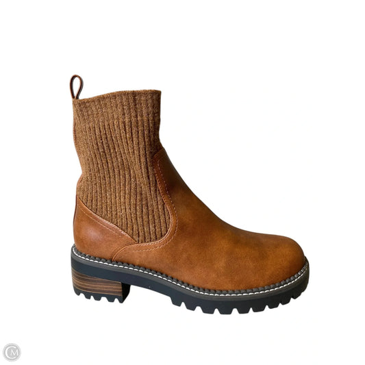 Boots Ankle Heels By Universal Thread In Brown, Size: 10