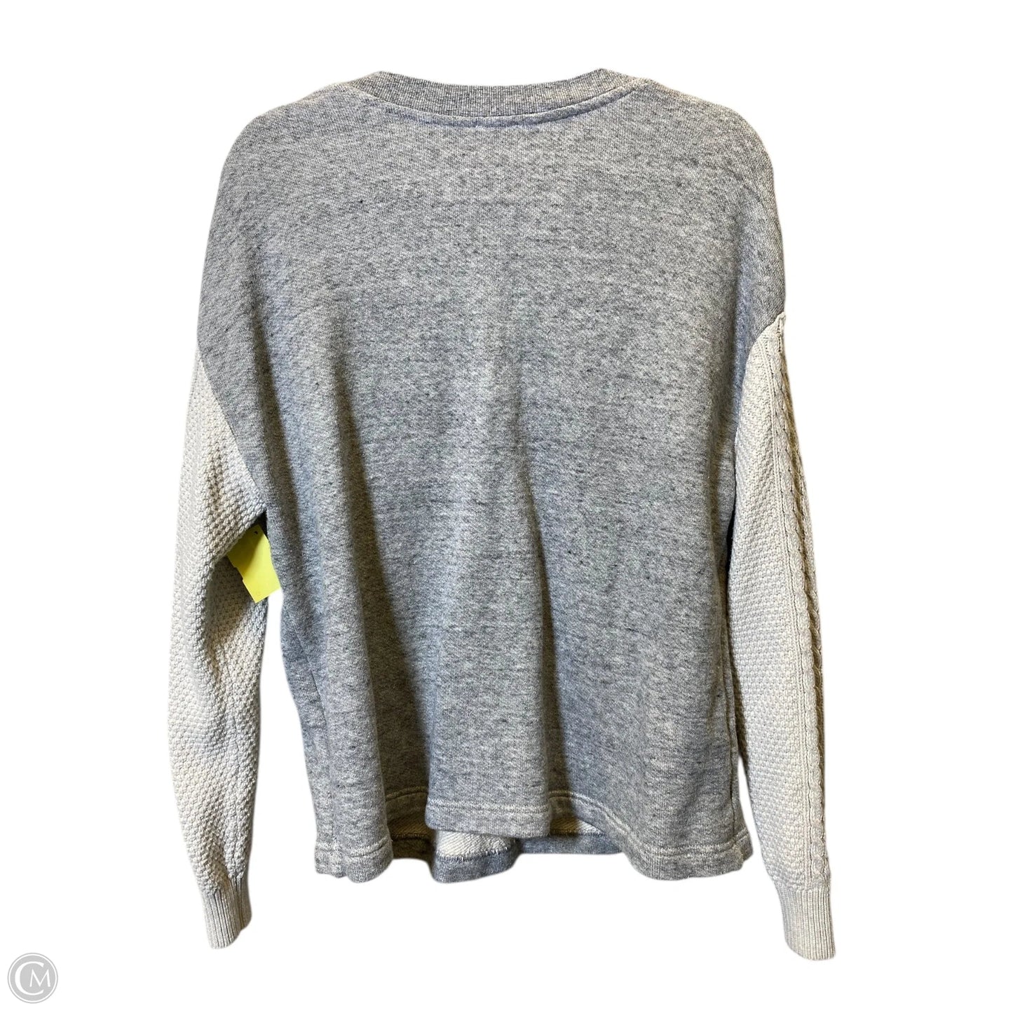Sweater By Cabi In Cream & Grey, Size: L