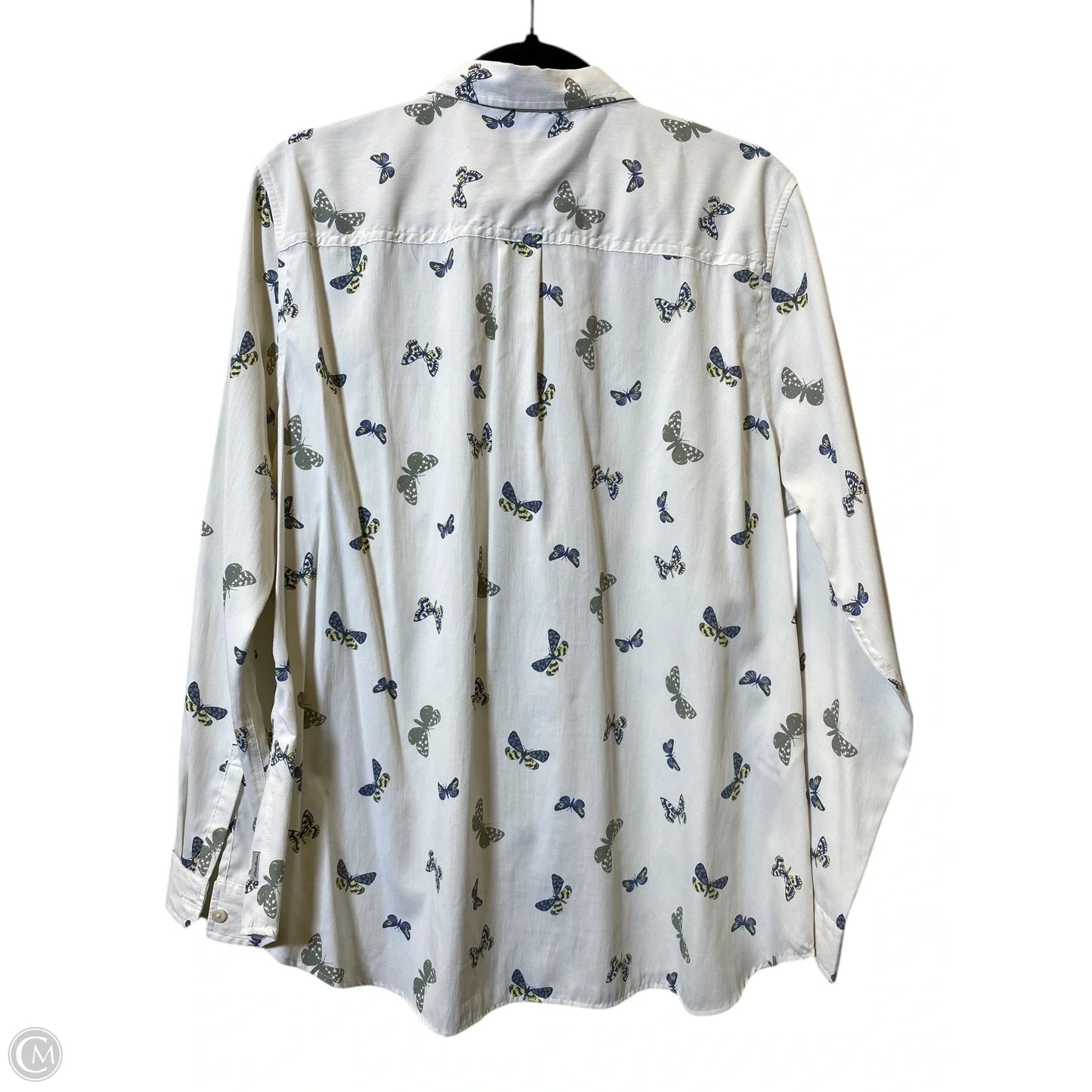 Top Long Sleeve By Eddie Bauer In Multi-colored, Size: Xl