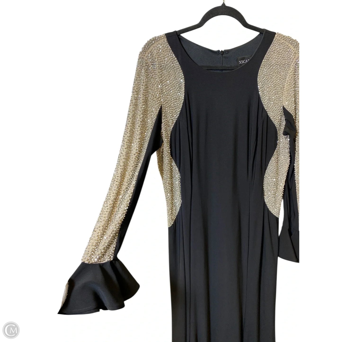 Dress Designer By Xscape In Black & Silver, Size: 14W