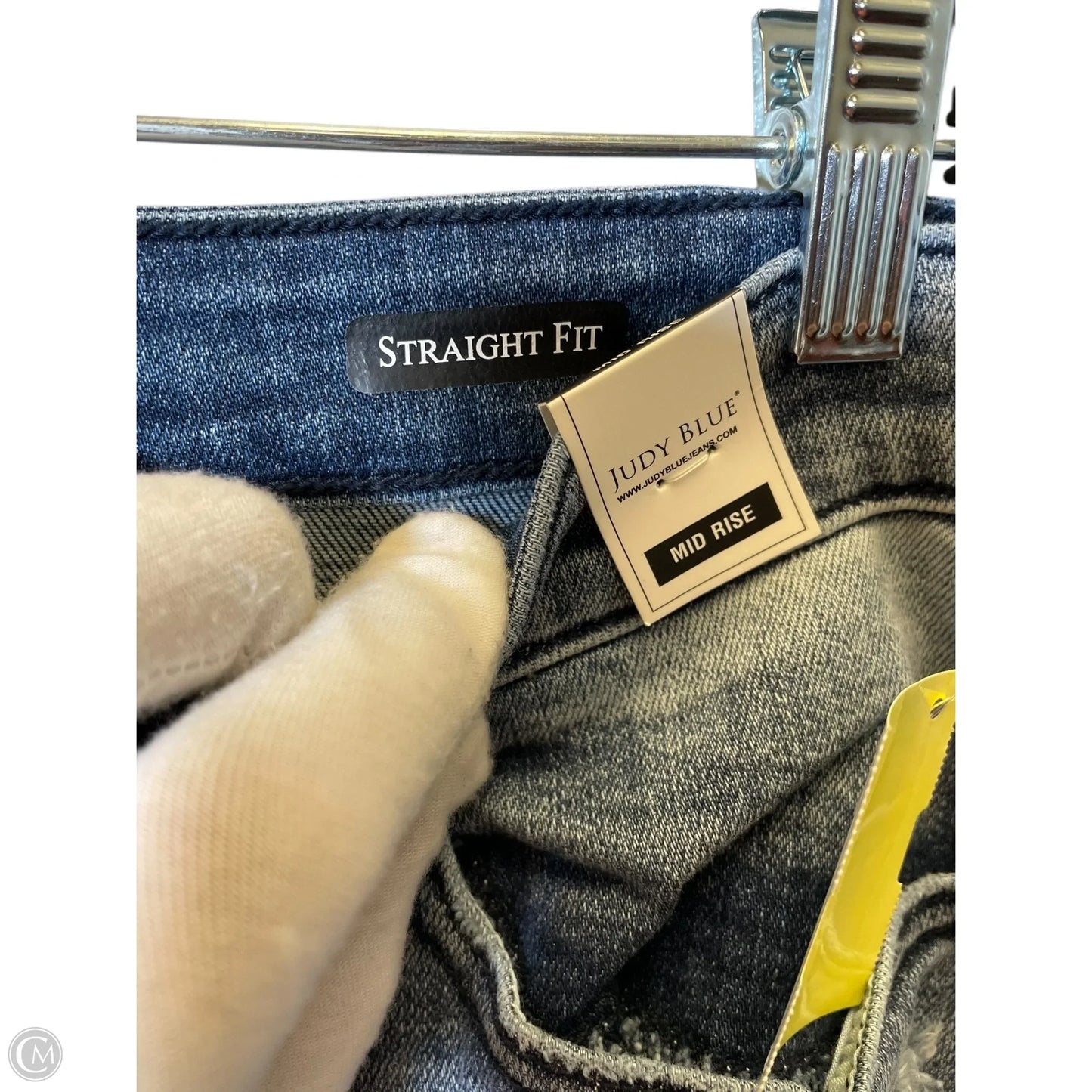 Jeans Straight By Judy Blue In Blue Denim, Size: 10