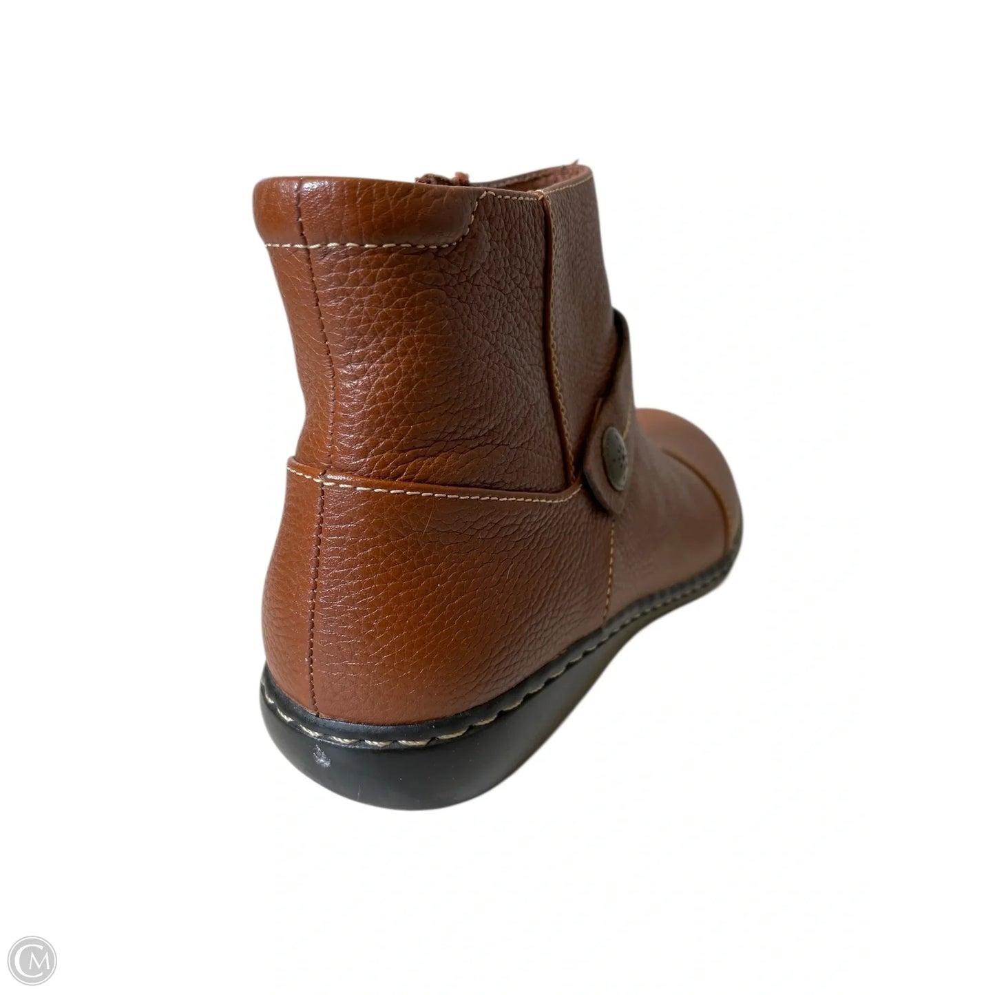 Shoes Flats By Clarks In Brown, Size: 9