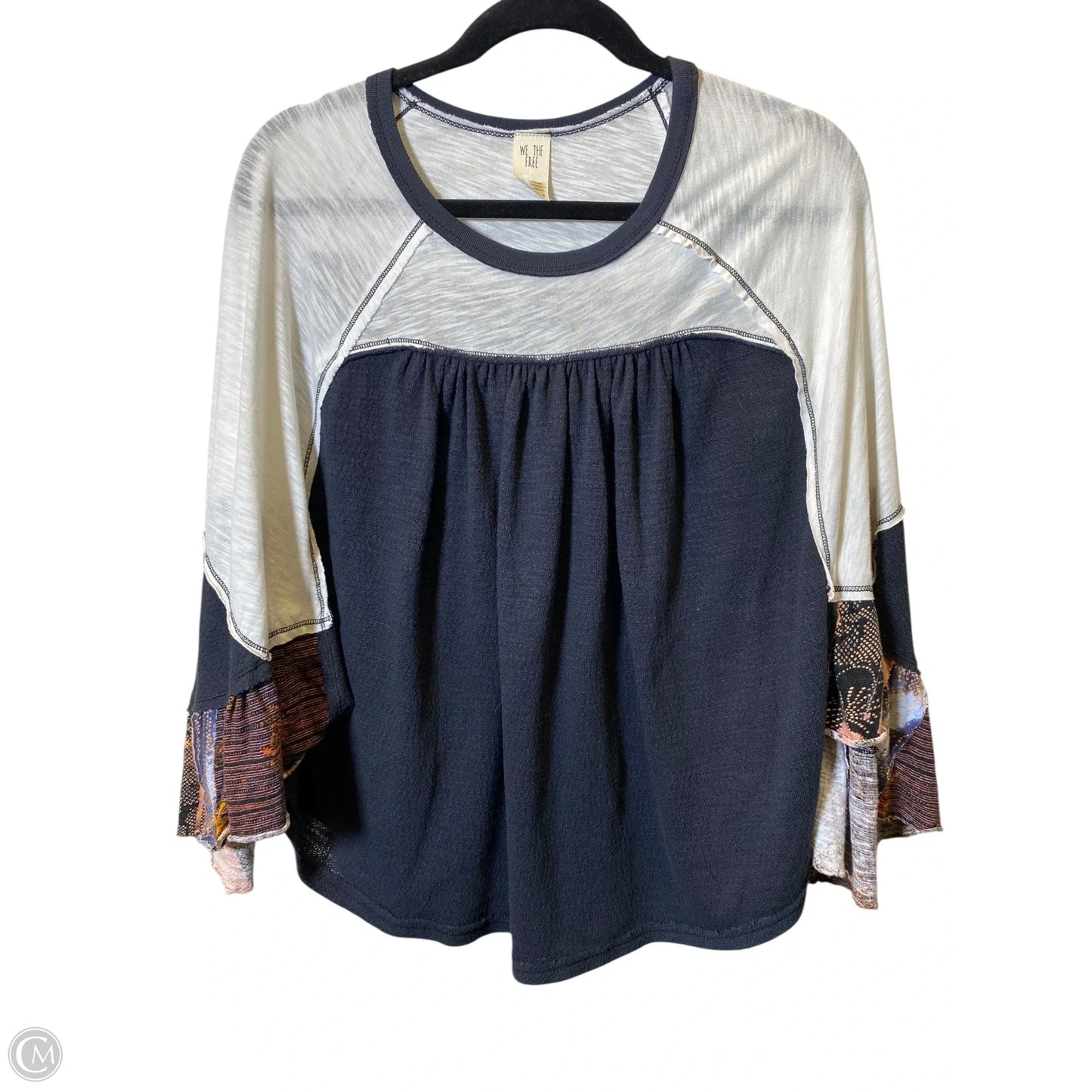 Top 3/4 Sleeve By We The Free In Multi-colored, Size: S