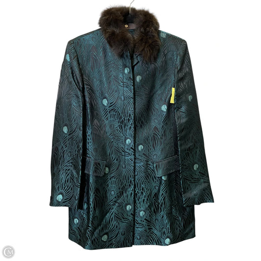 Jacket Other By Dana Buchman In Teal, Size: L