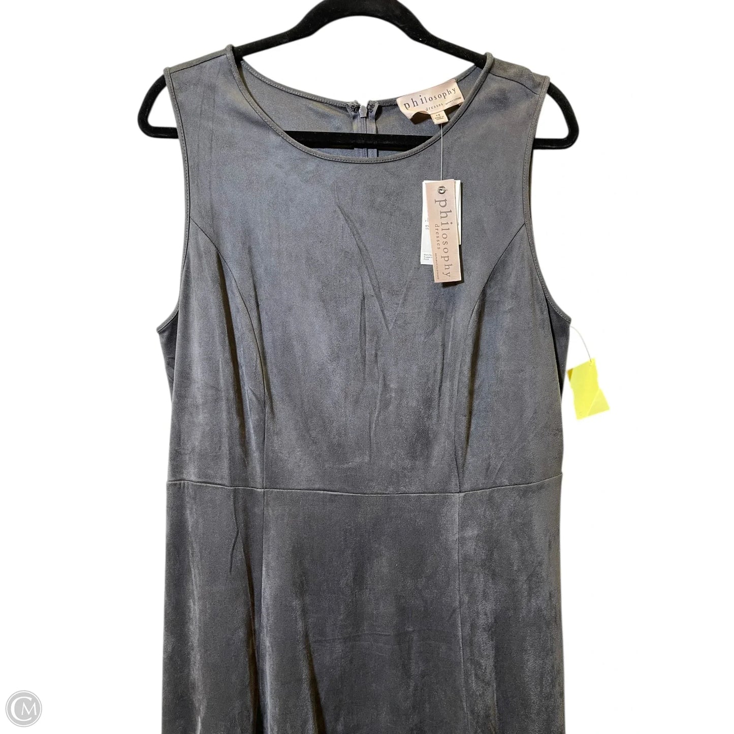 Dress Casual Midi By Philosophy In Grey, Size: L