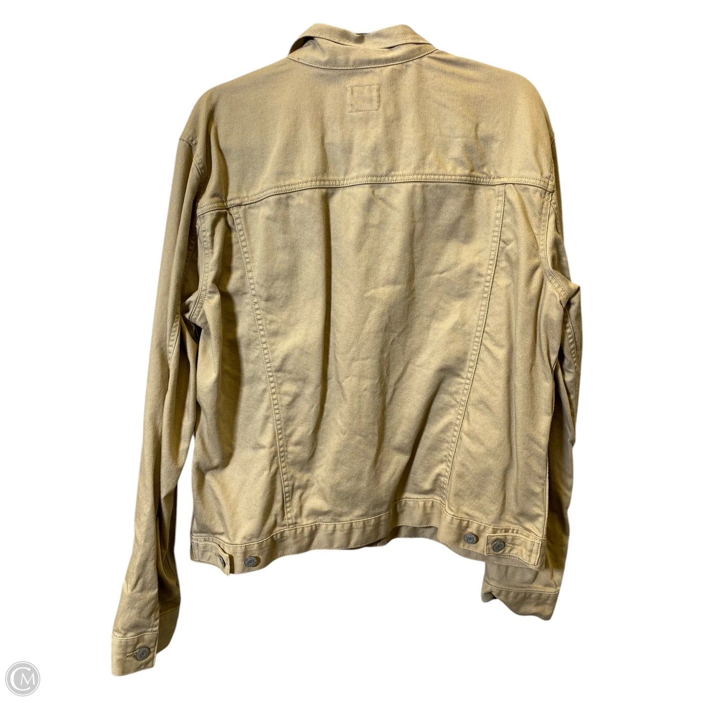 Jacket Denim By Gap In Beige, Size: Xl