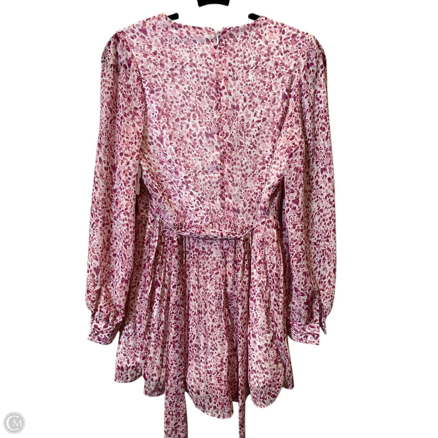 Romper By Express In Pink & White, Size: S