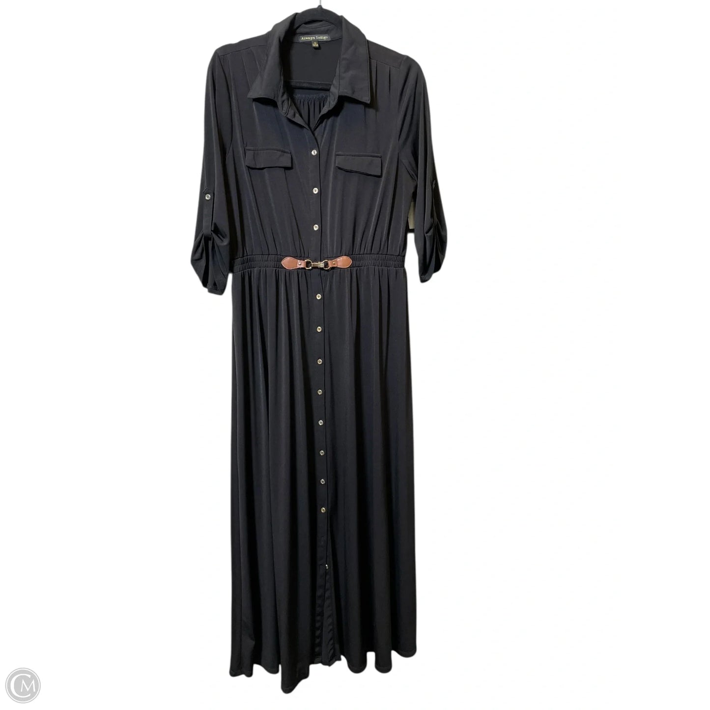 Dress Casual Maxi By Always Indigo In Black, Size: 1x