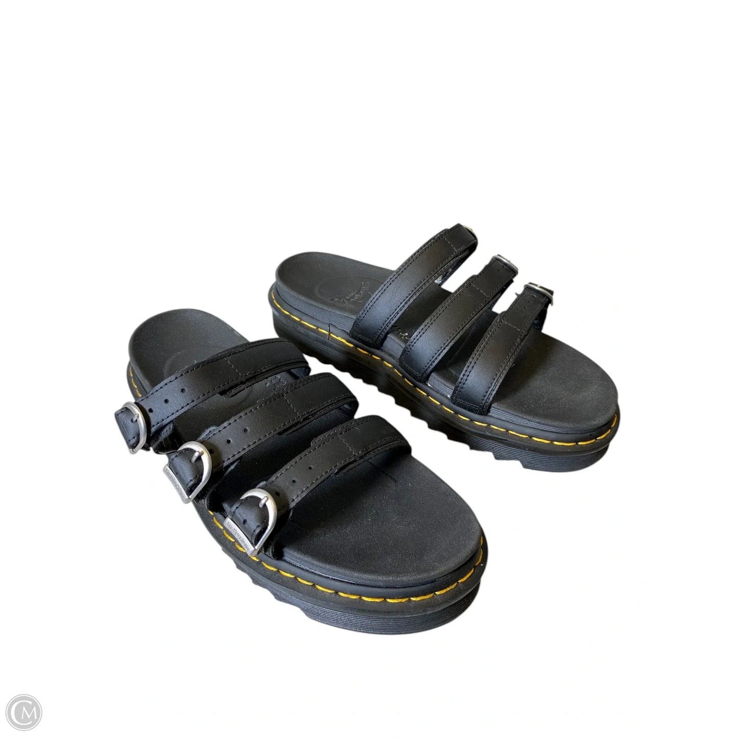Sandals Heels Platform By Dr Martens In Black, Size: 11