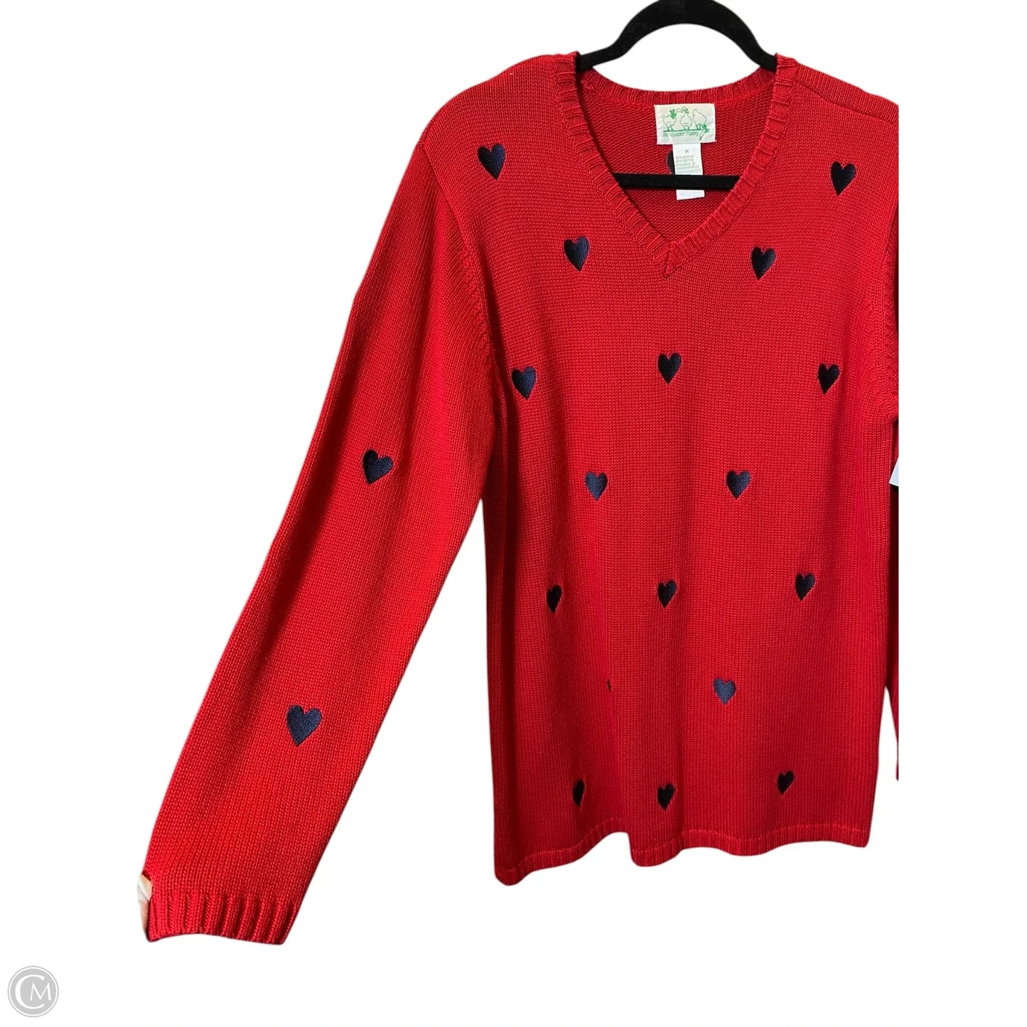 Sweater By Clothes Mentor In Red, Size: M
