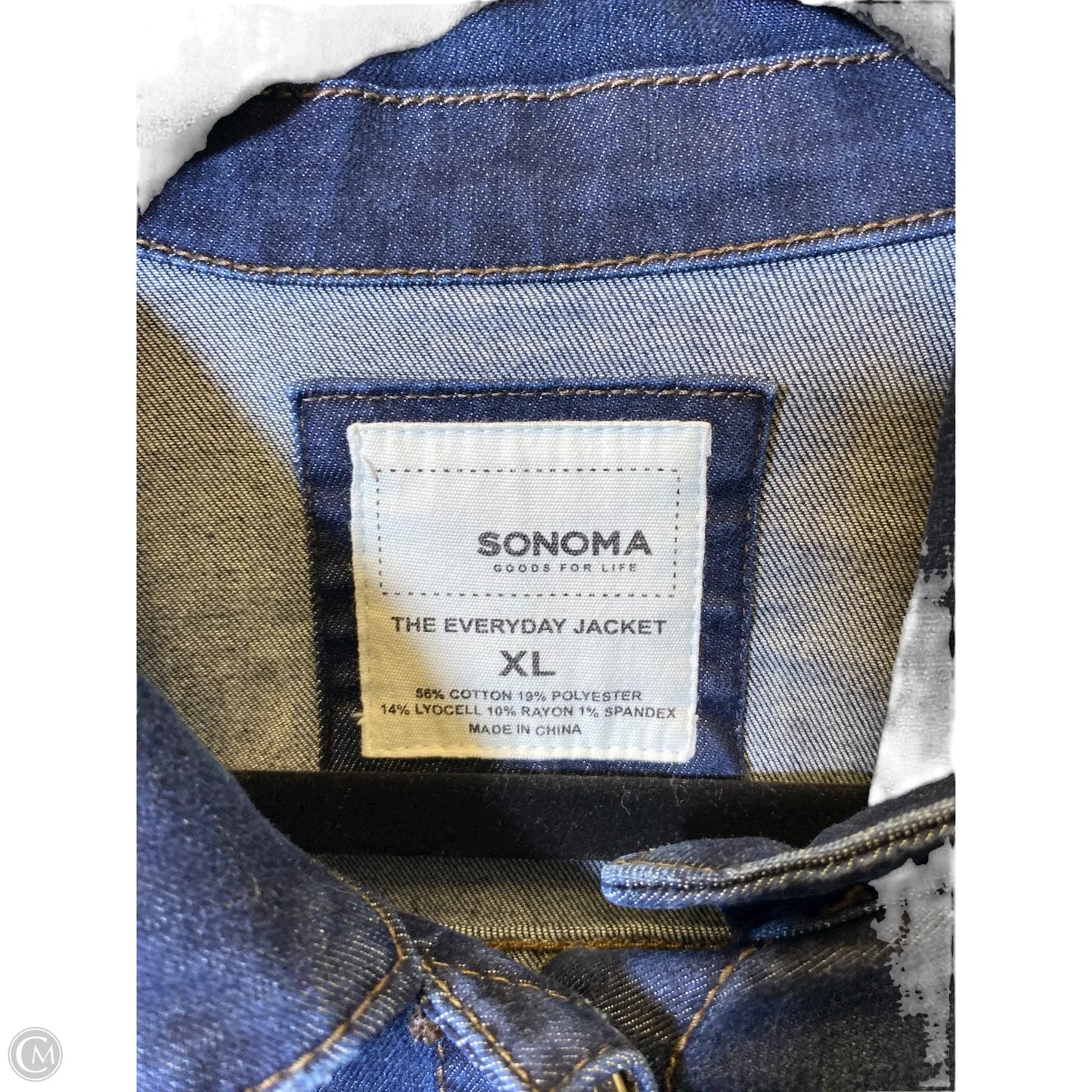 Jacket Denim By Sonoma In Blue, Size: Xl