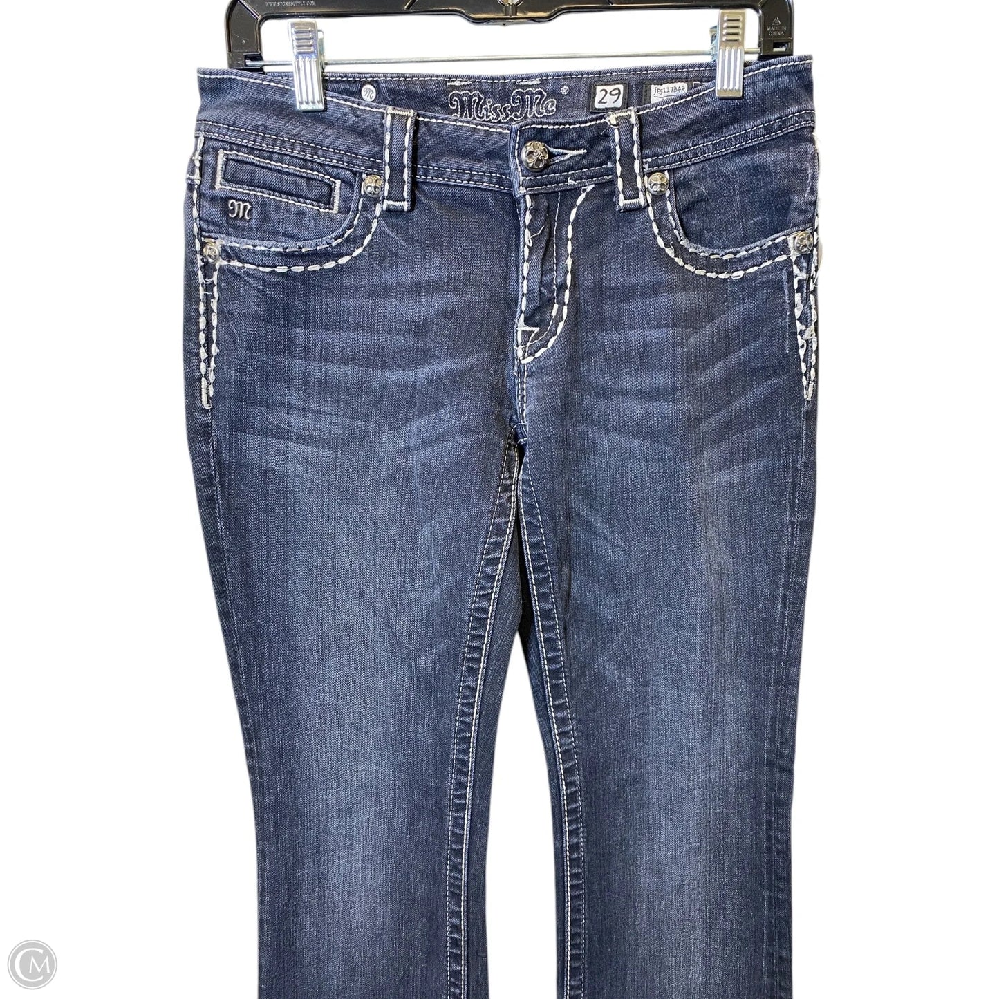 Jeans Boot Cut By Miss Me In Blue Denim, Size: 8