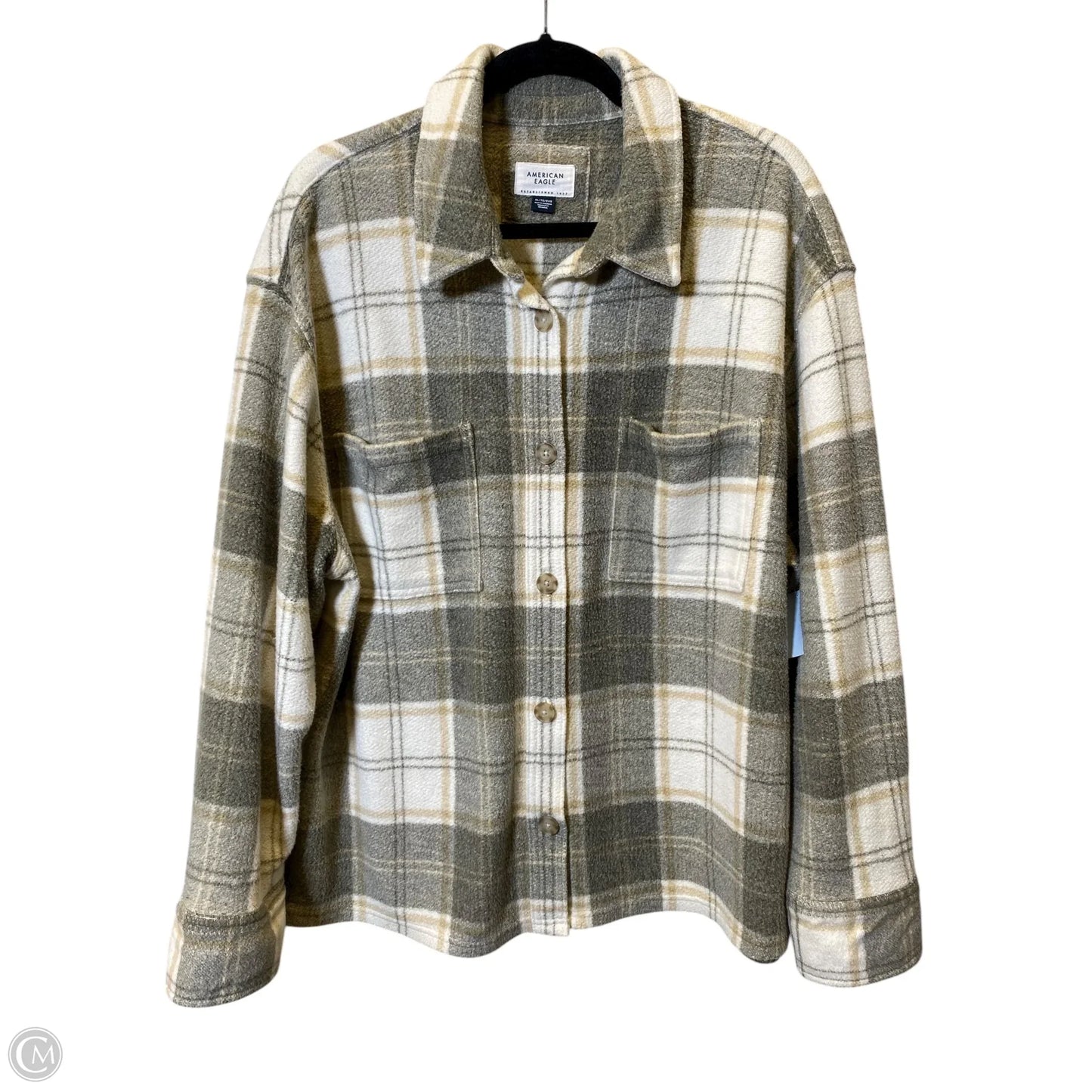 Sweater By American Eagle In Plaid Pattern, Size: Xl