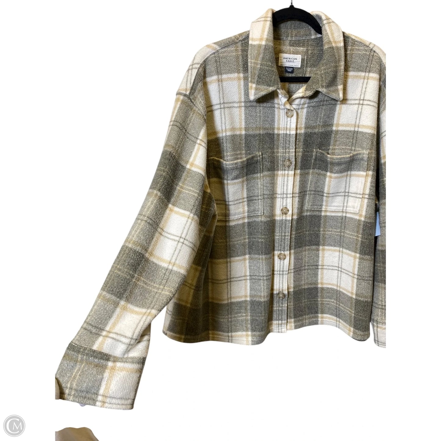 Sweater By American Eagle In Plaid Pattern, Size: Xl