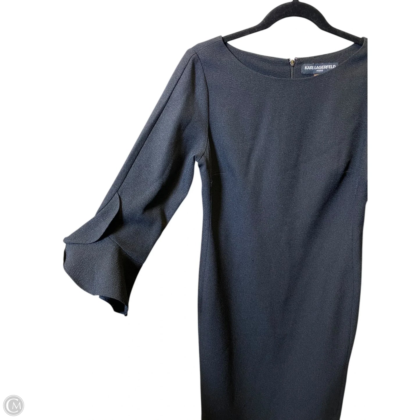 Dress Designer By Karl Lagerfeld In Black, Size: S