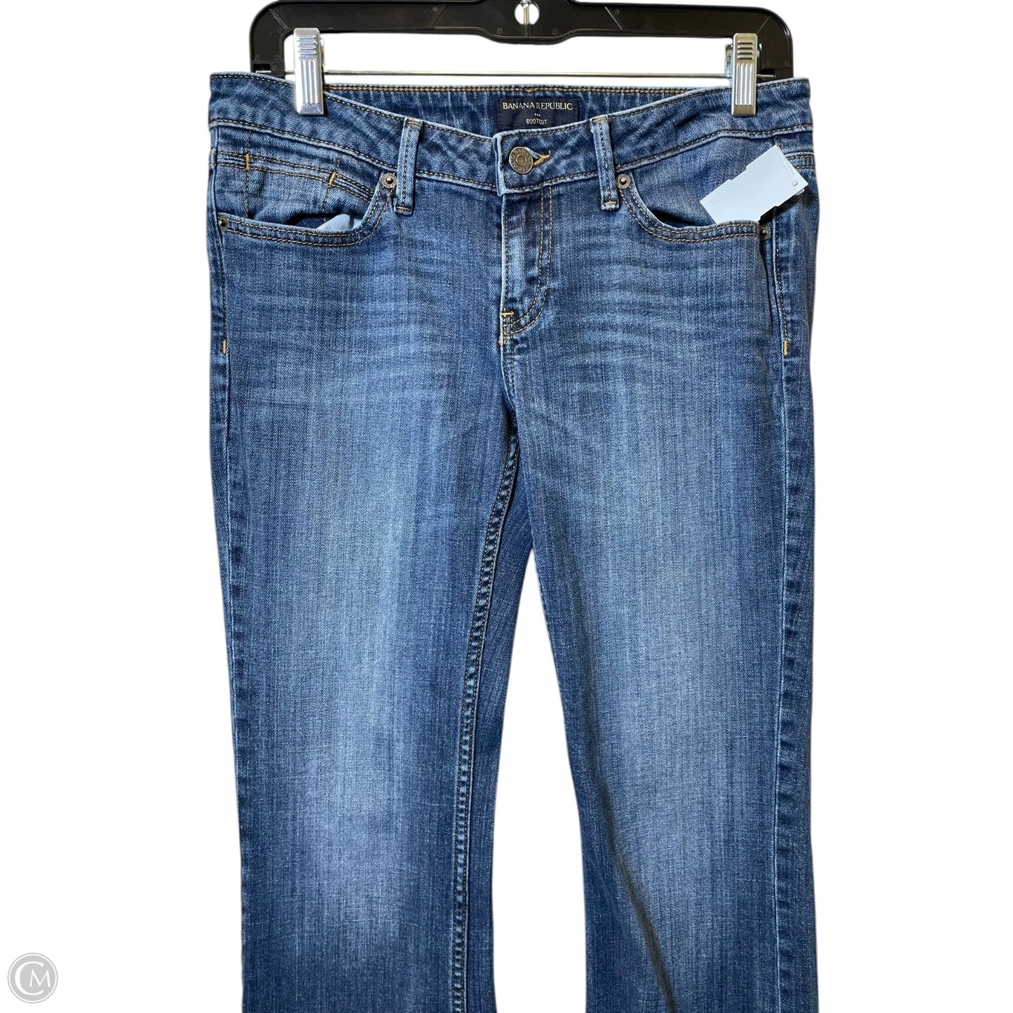 Jeans Boot Cut By Banana Republic In Blue Denim, Size: 6