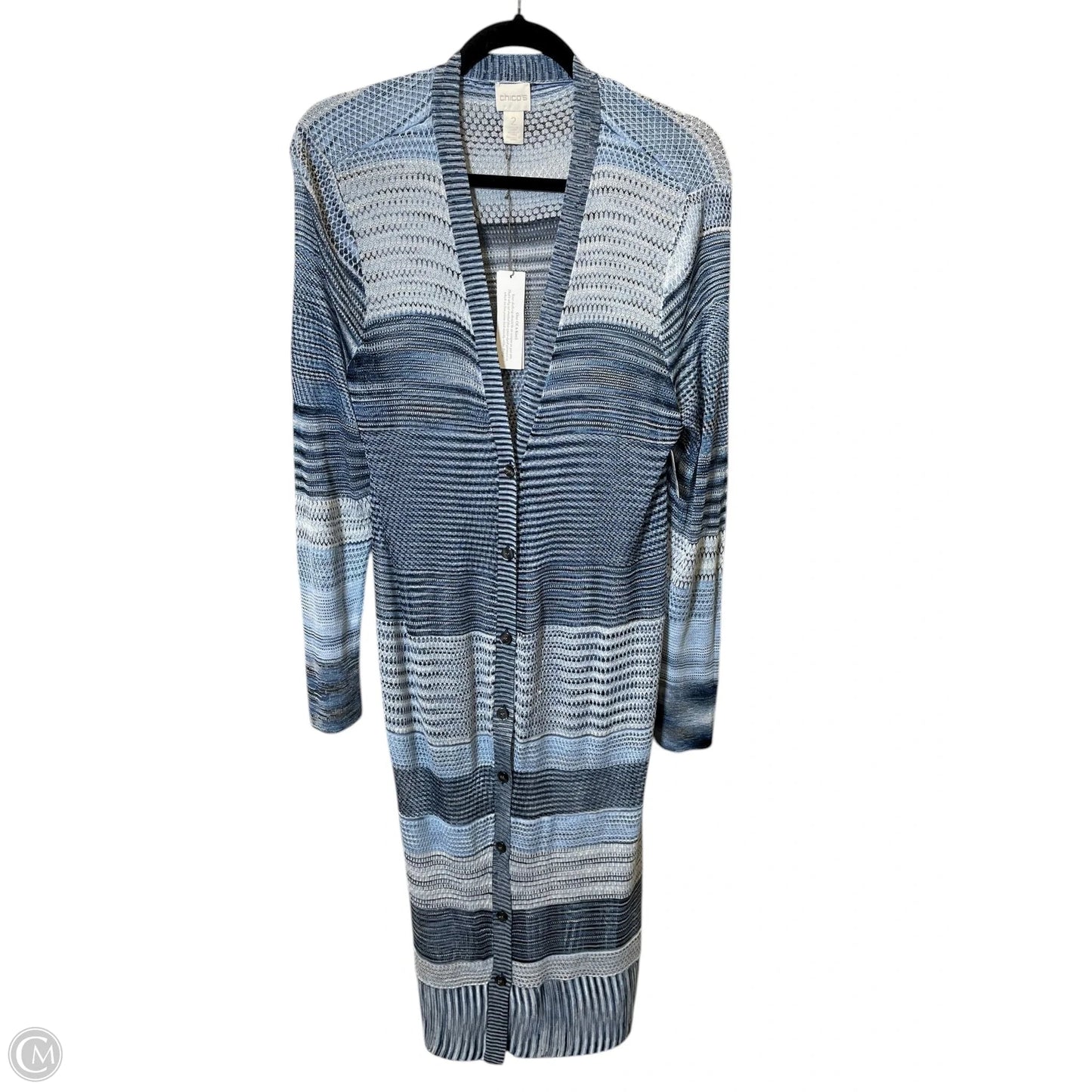 Kimono By Chicos In Blue, Size: L