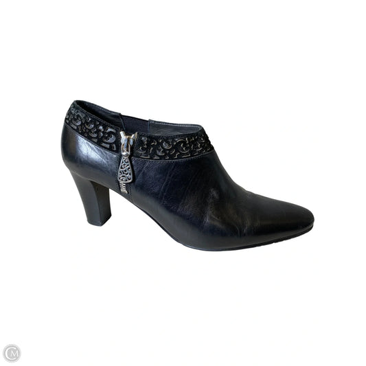 Boots Ankle Heels By Brighton In Black, Size: 8.5