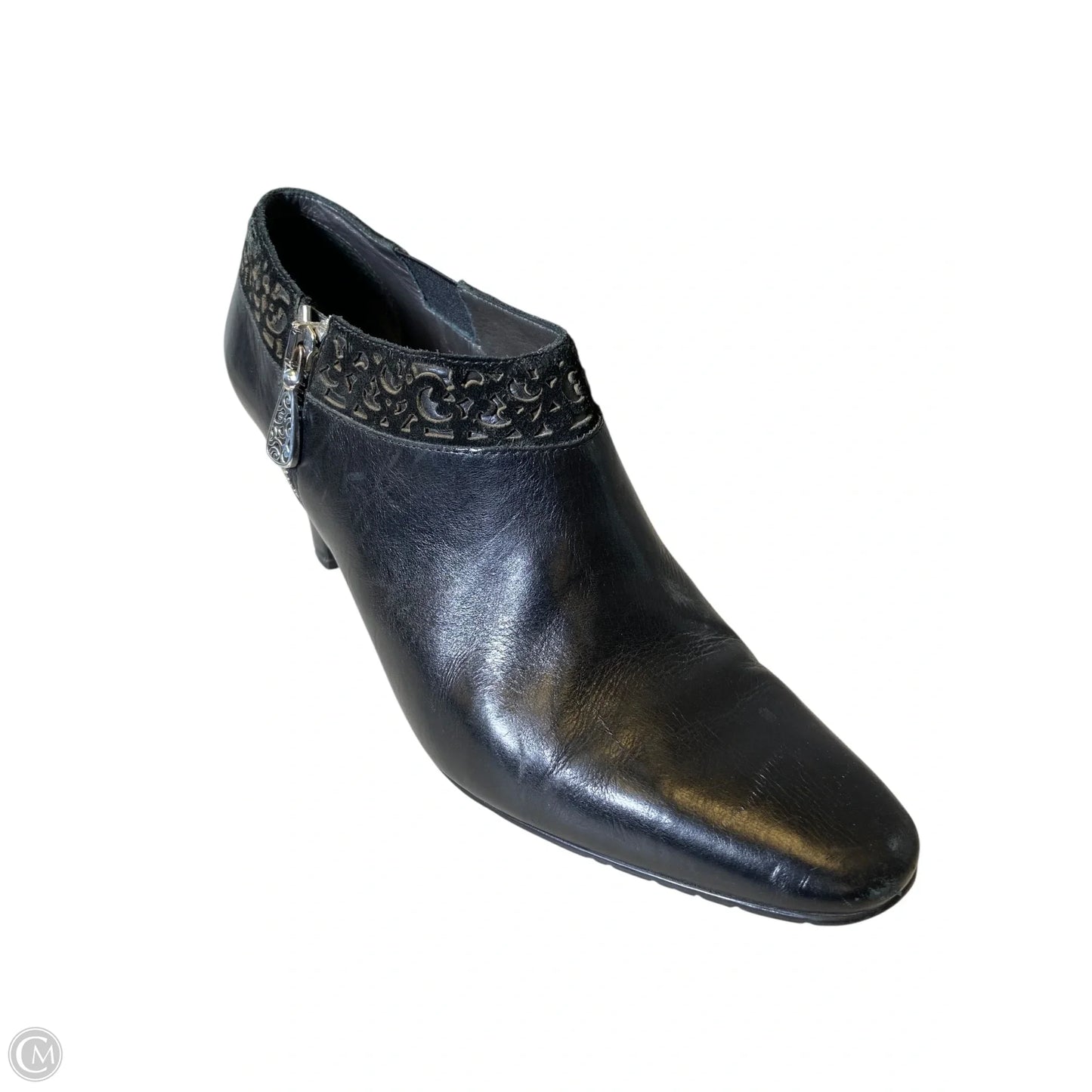 Boots Ankle Heels By Brighton In Black, Size: 8.5