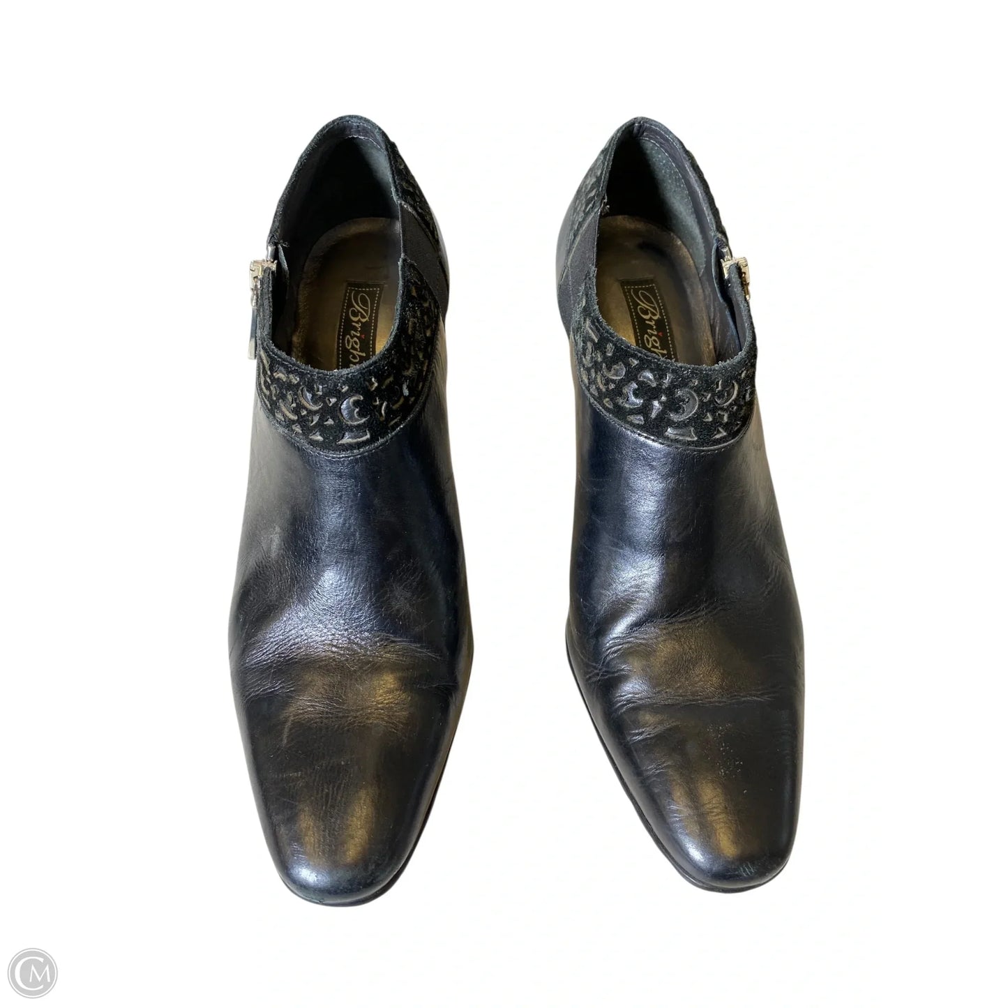 Boots Ankle Heels By Brighton In Black, Size: 8.5