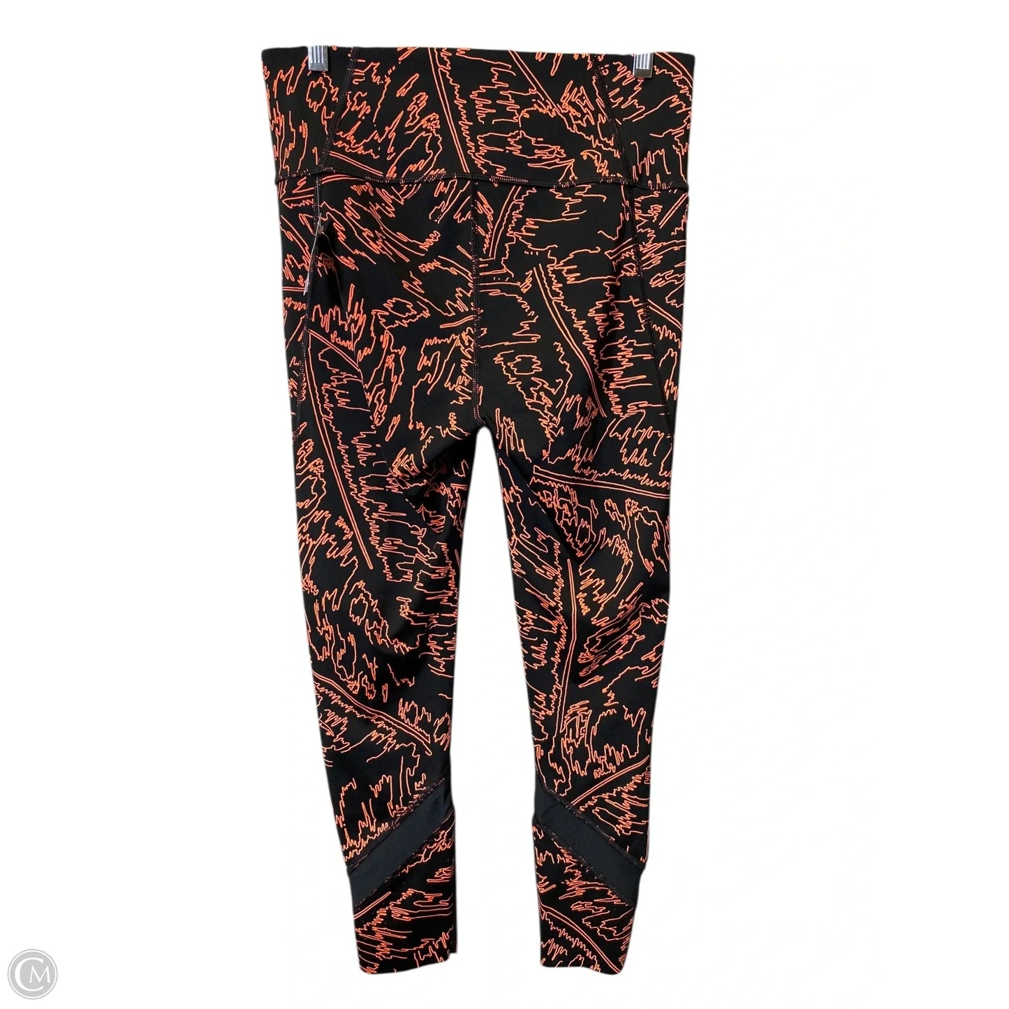 Athletic Leggings By Under Armour In Black & Pink, Size: M