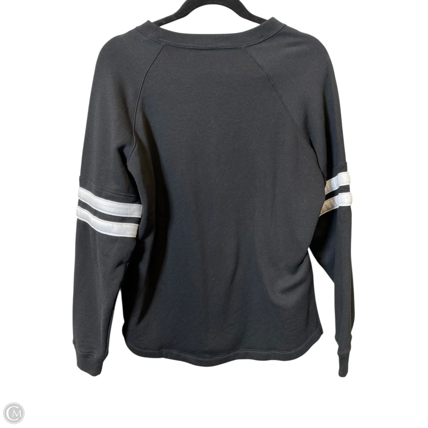 Sweatshirt Crewneck By Pink In Black & White, Size: S