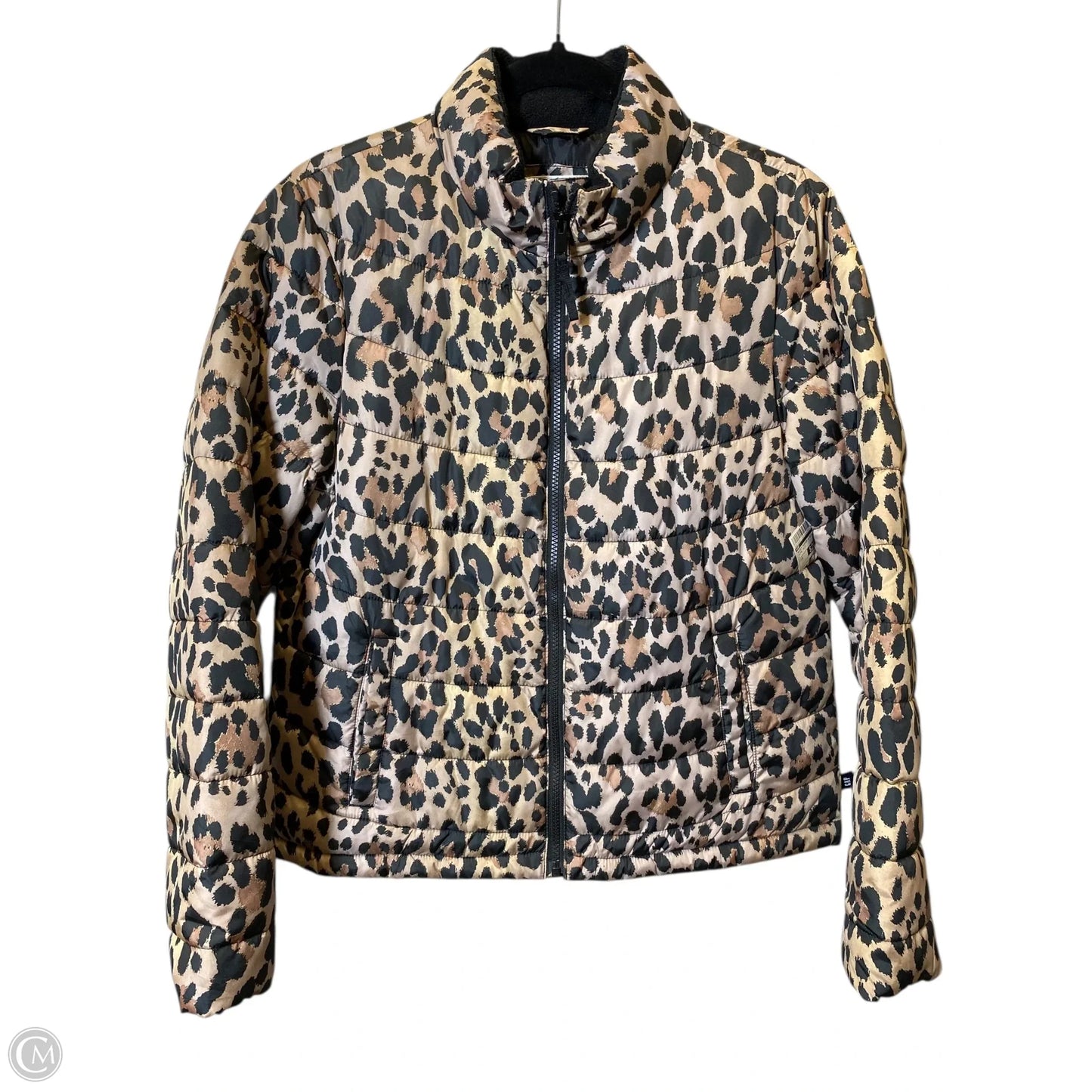 Jacket Puffer & Quilted By Gap In Animal Print, Size: M