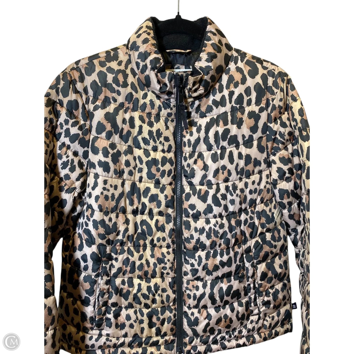 Jacket Puffer & Quilted By Gap In Animal Print, Size: M