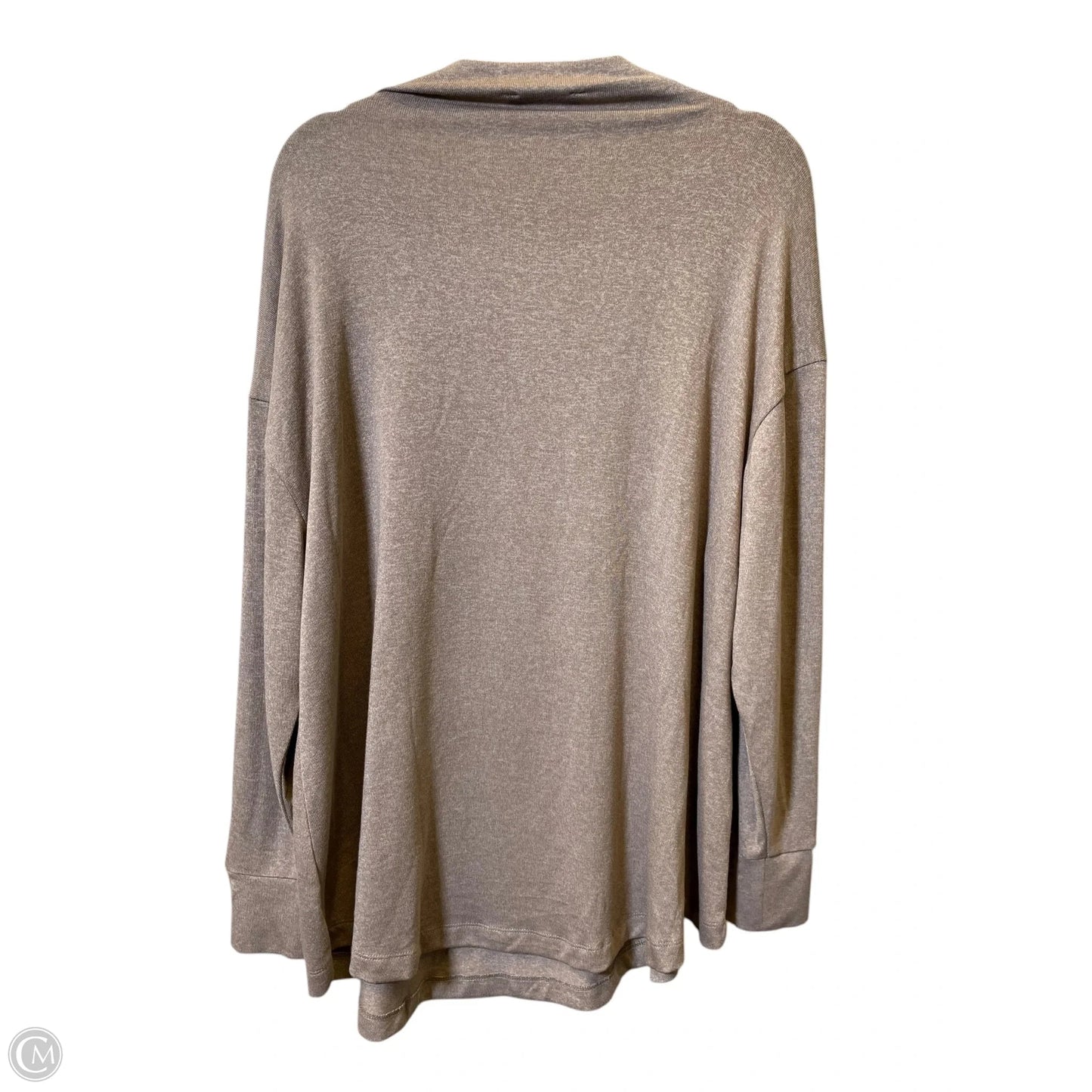 Top Long Sleeve By Lane Bryant In Taupe, Size: 1x