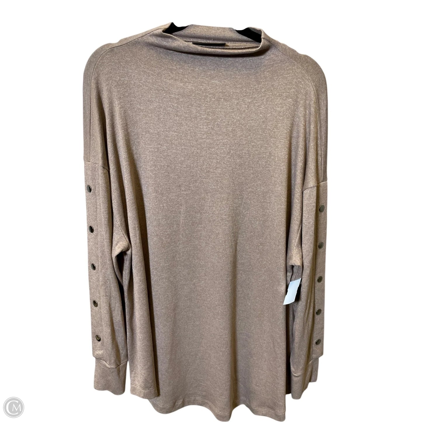 Top Long Sleeve By Lane Bryant In Taupe, Size: 1x