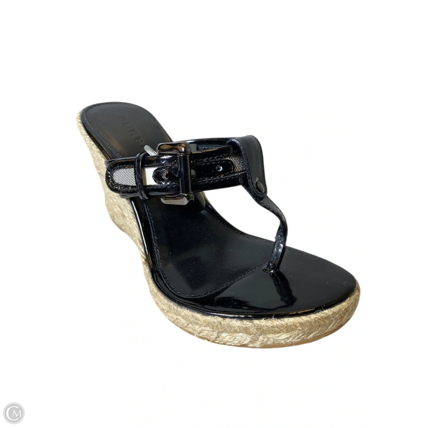 Shoes Luxury Designer By Burberry In Black, Size: 5.5