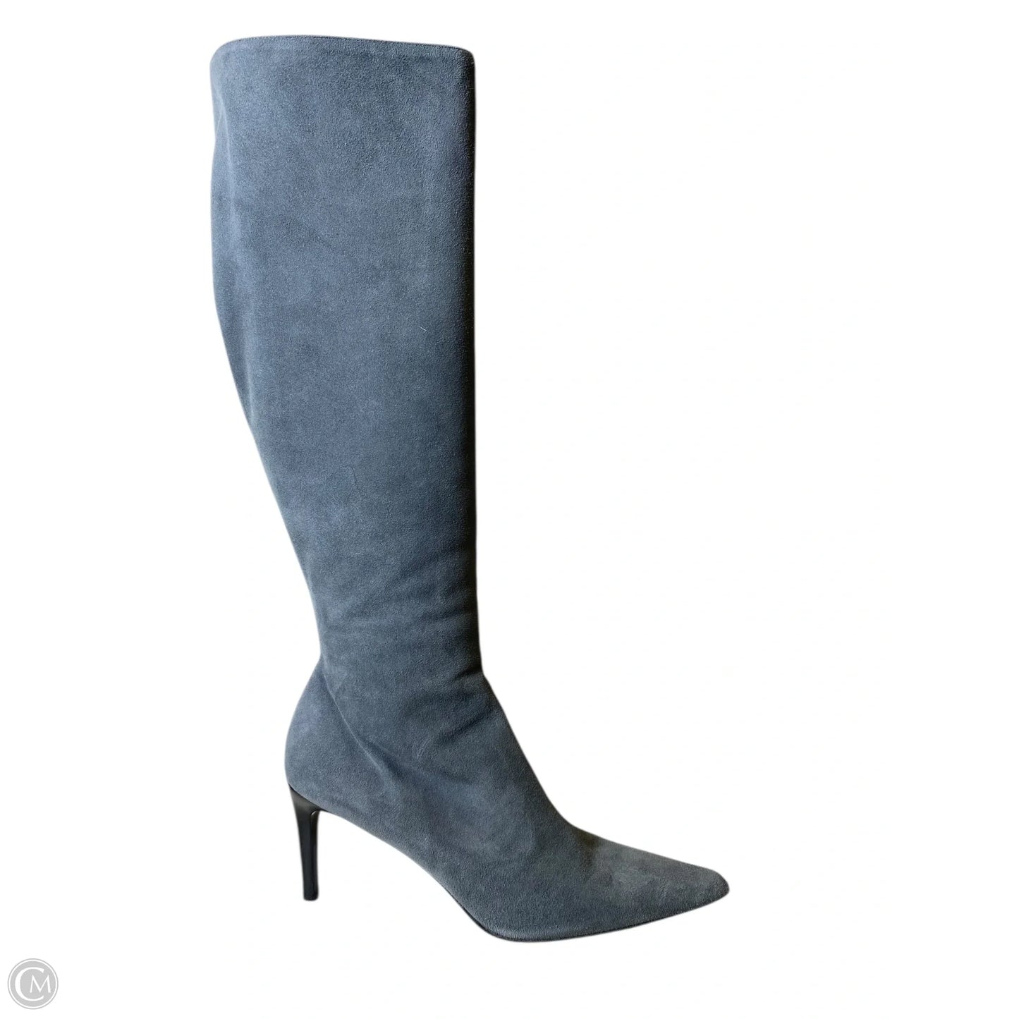 Boots Knee Heels By Ralph Lauren In Grey, Size: 9.5