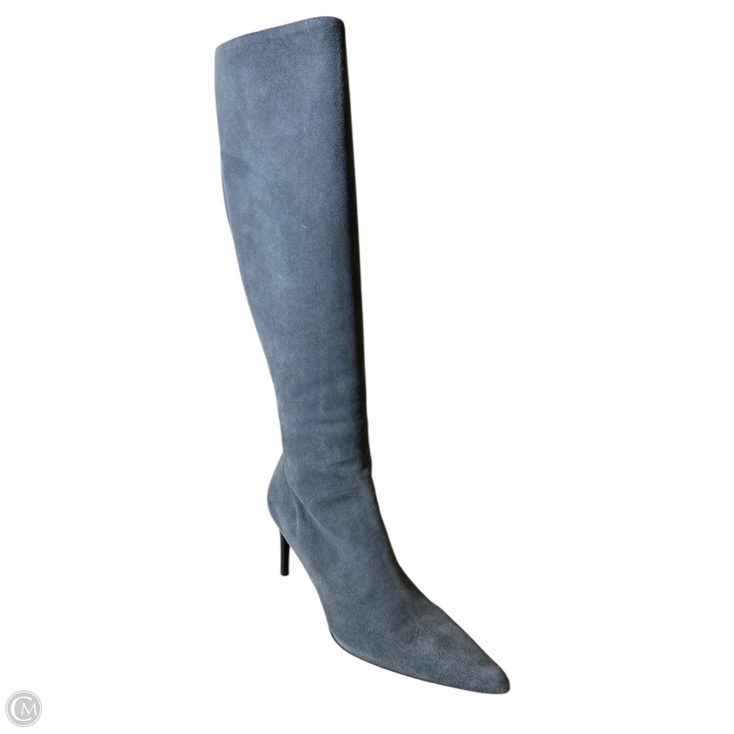 Boots Knee Heels By Ralph Lauren In Grey, Size: 9.5