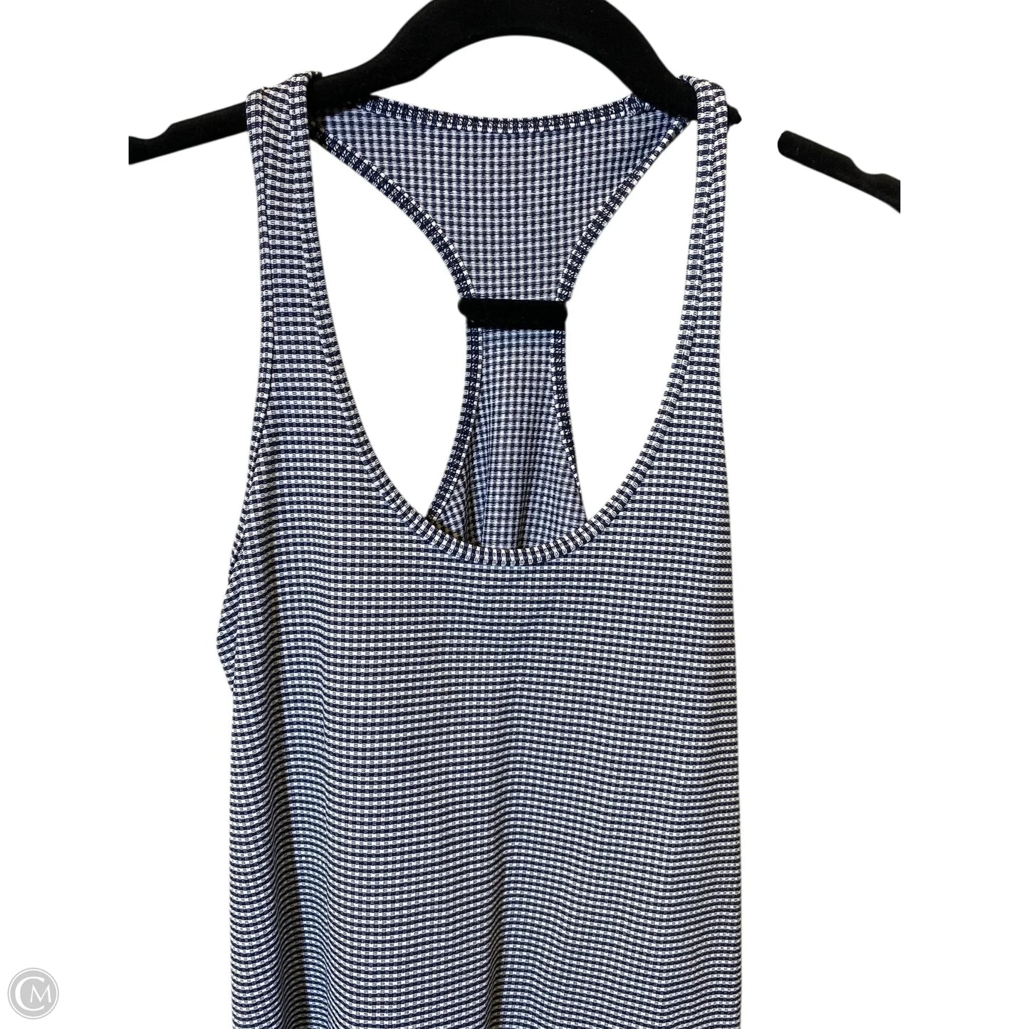 Athletic Tank Top By Lululemon In Striped Pattern, Size: M