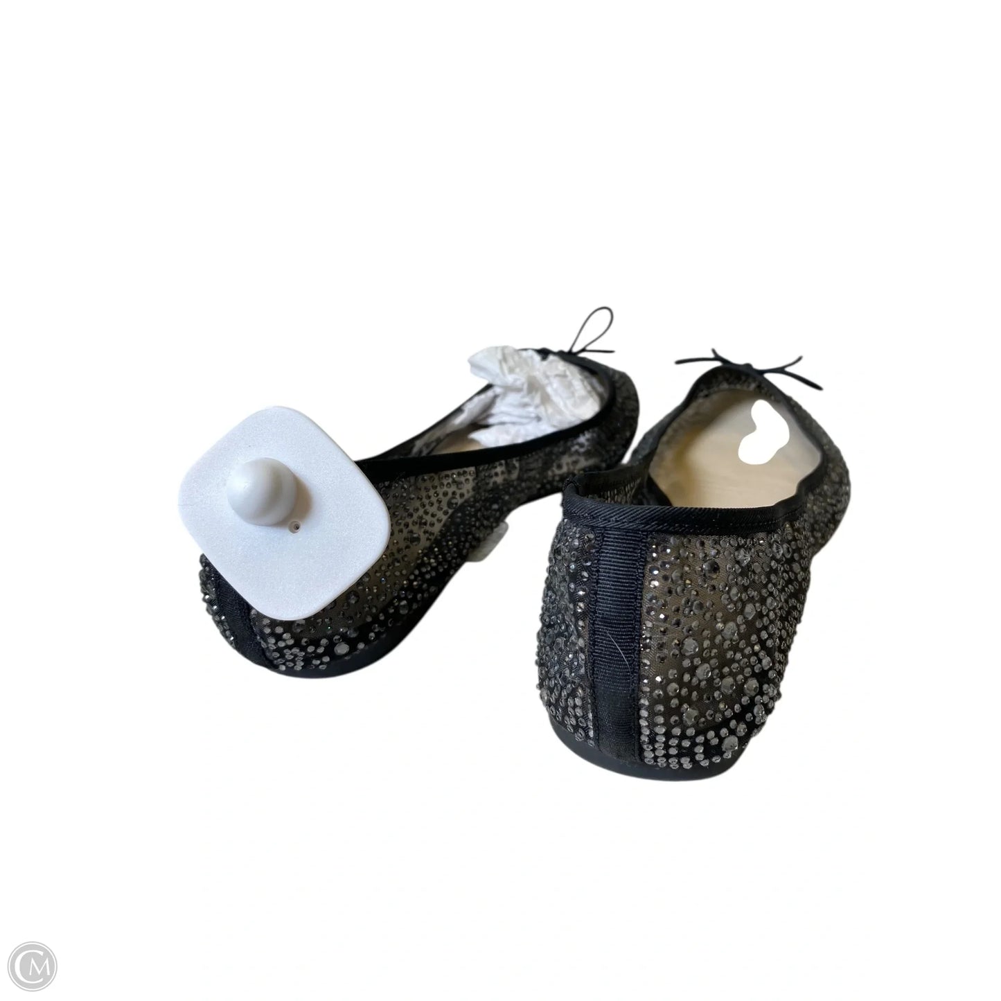 Shoes Flats By Aldo In Black & Silver, Size: 8