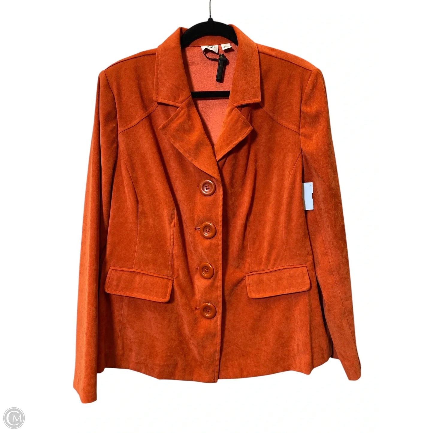 Blazer By Cato In Orange, Size: Xl