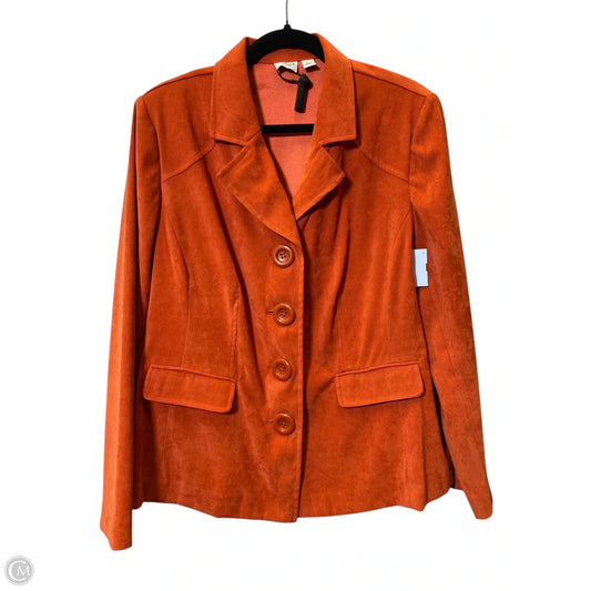 Blazer By Cato In Orange, Size: Xl