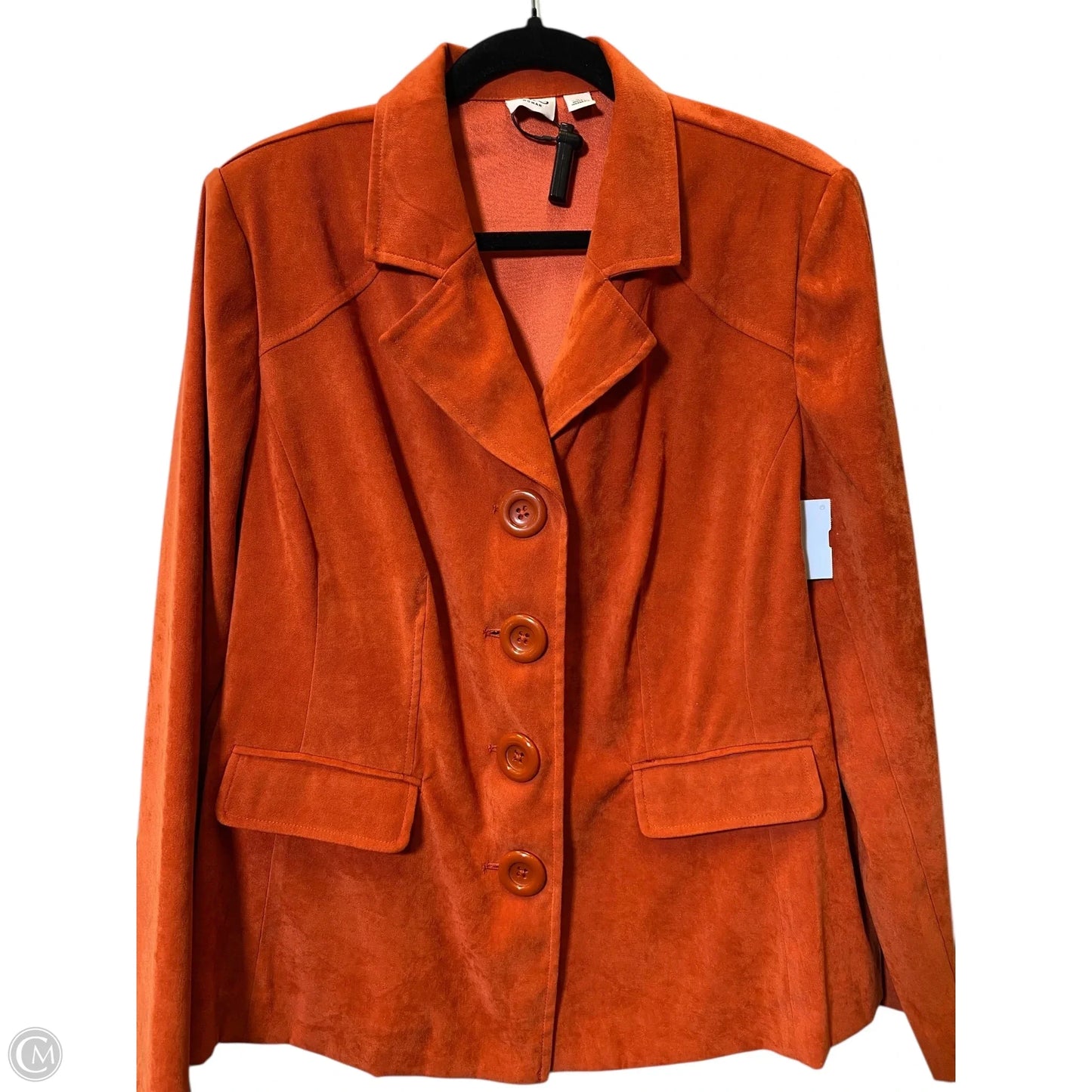 Blazer By Cato In Orange, Size: Xl