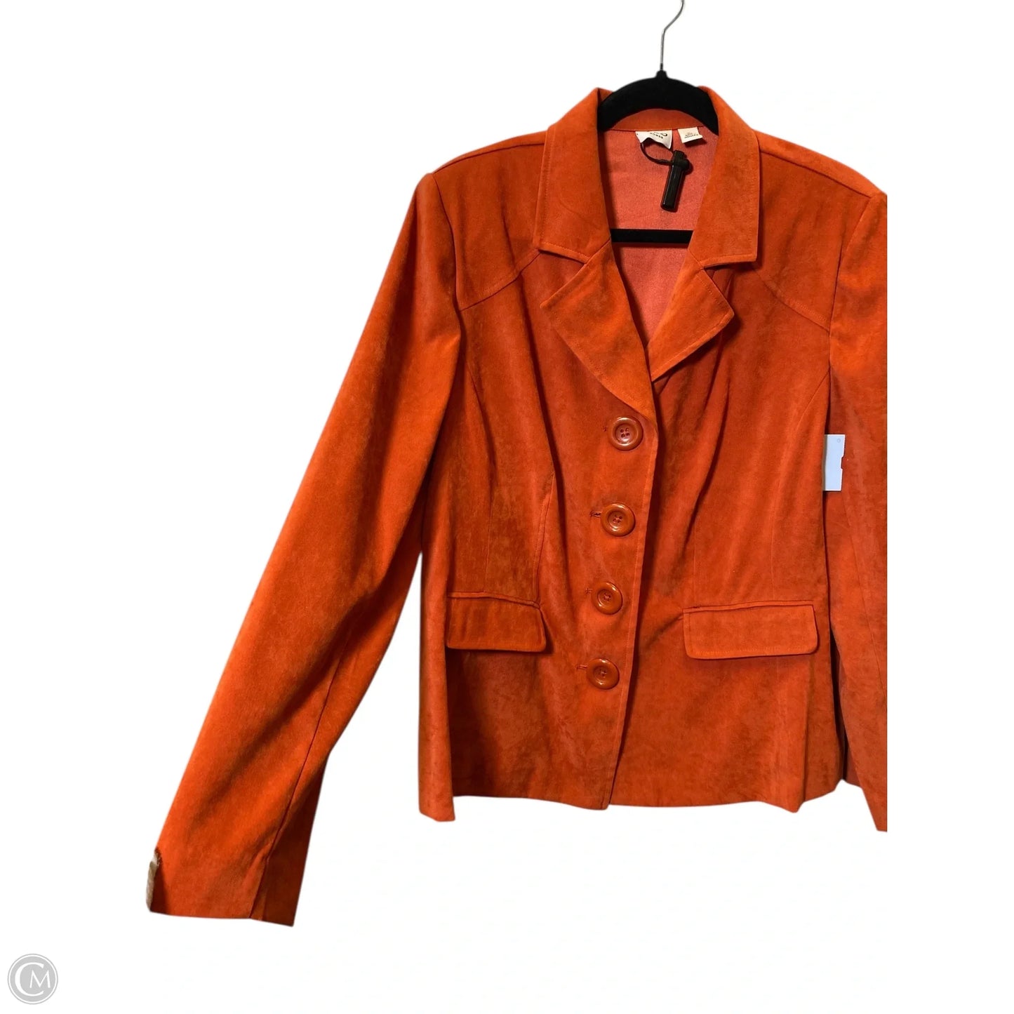 Blazer By Cato In Orange, Size: Xl