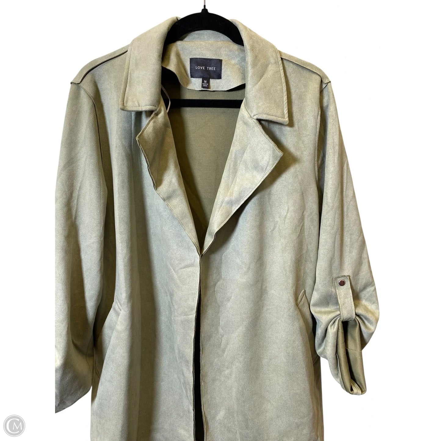 Sweater Cardigan By Love Tree In Green, Size: M