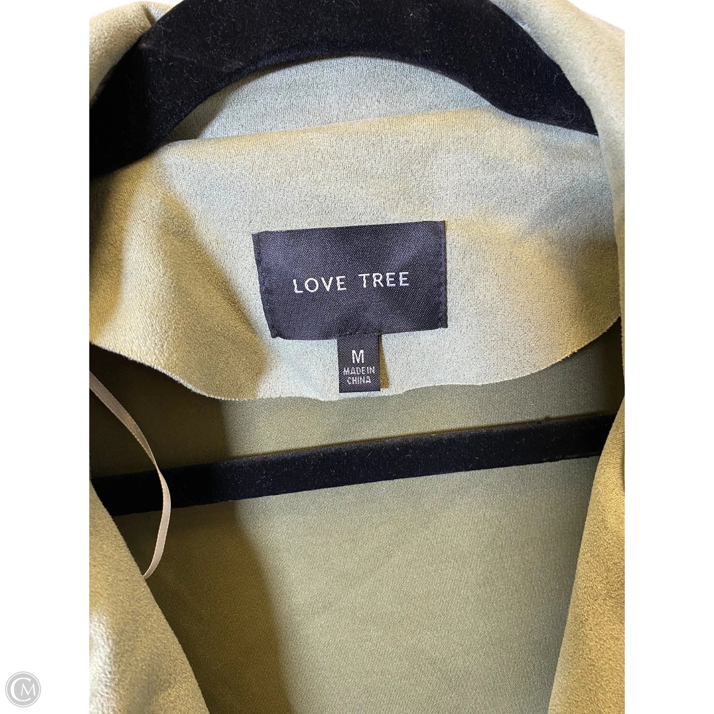Sweater Cardigan By Love Tree In Green, Size: M