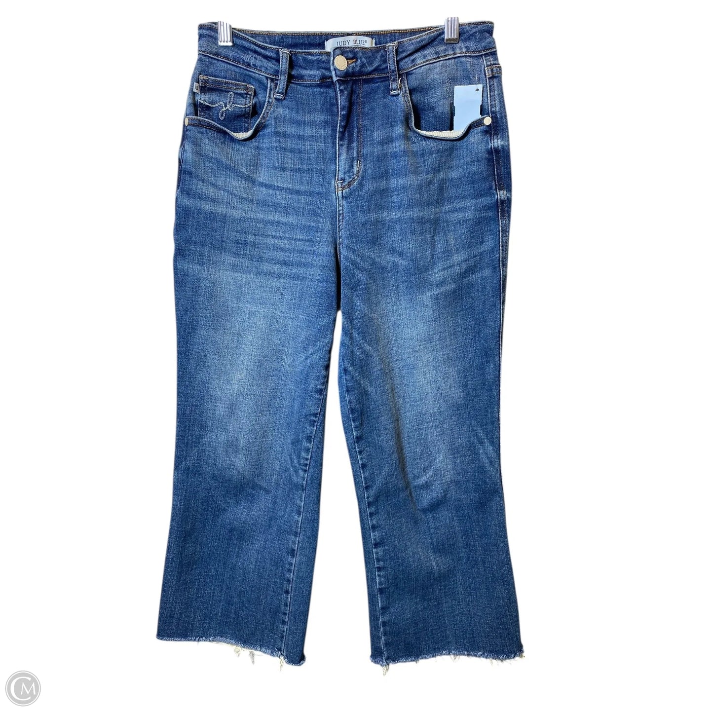 Jeans Wide Leg By Judy Blue In Blue Denim, Size: 8