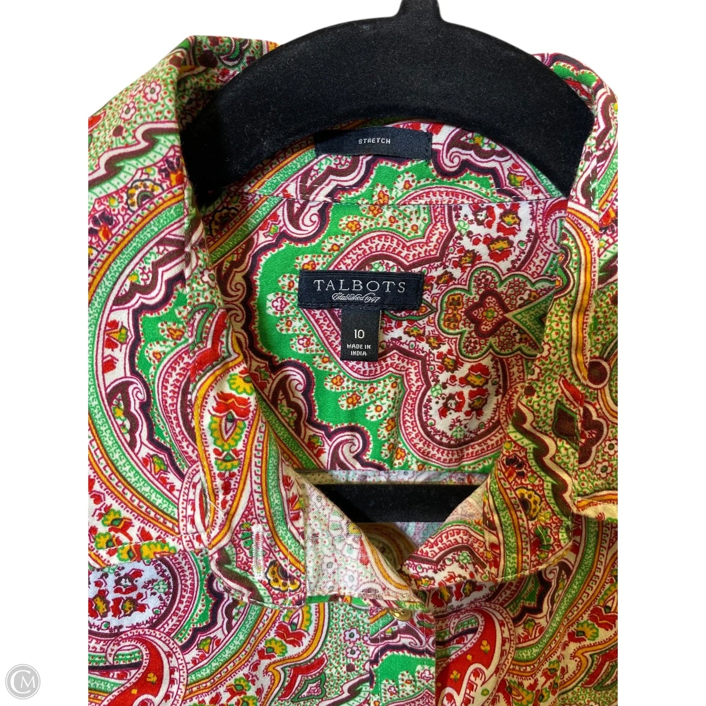 Top Long Sleeve By Talbots In Multi-colored, Size: 10