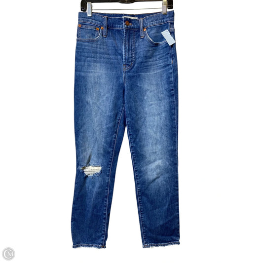 Jeans Cropped By Madewell In Blue Denim, Size: 26