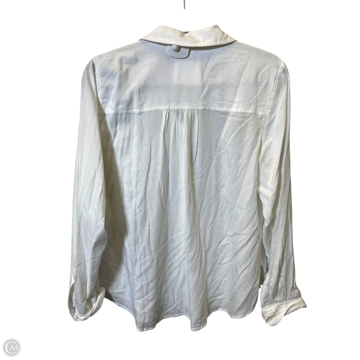Top Long Sleeve By Lucky Brand In White, Size: S