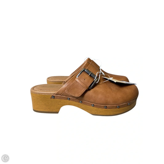 Shoes Heels Block By Universal Thread In Brown, Size: 8.5