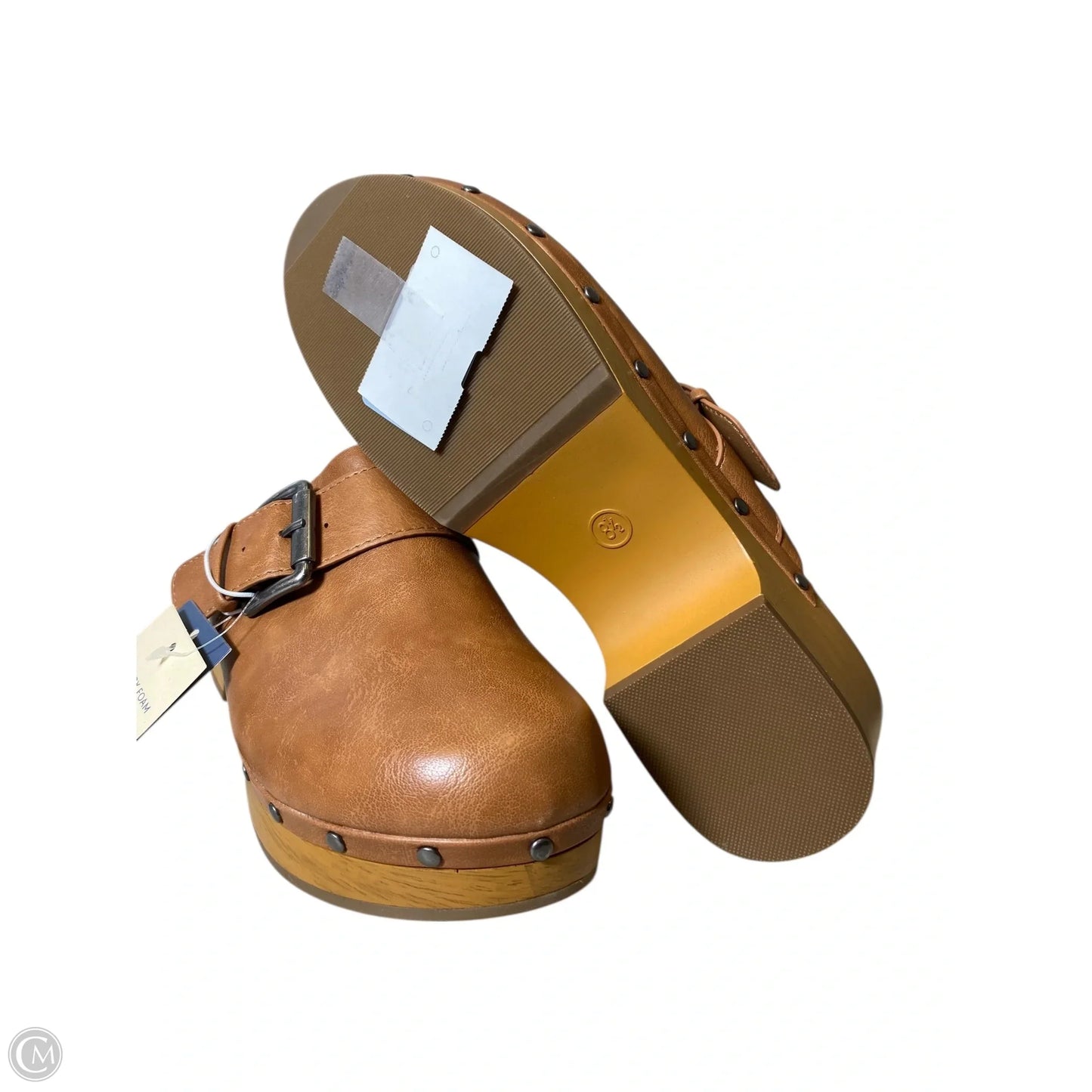 Shoes Heels Block By Universal Thread In Brown, Size: 8.5