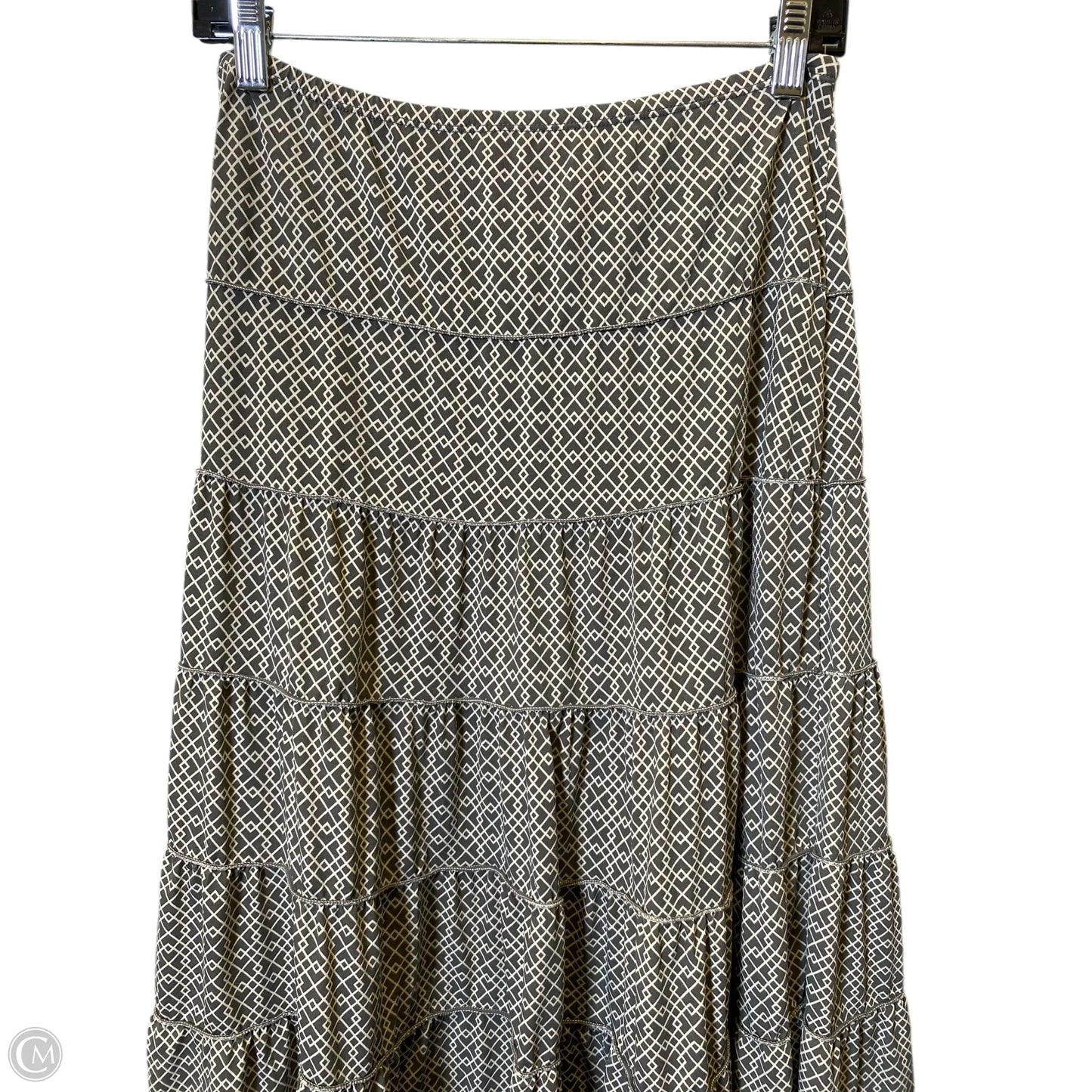 Skirt Maxi By Max Studio In Cream & Grey, Size: S