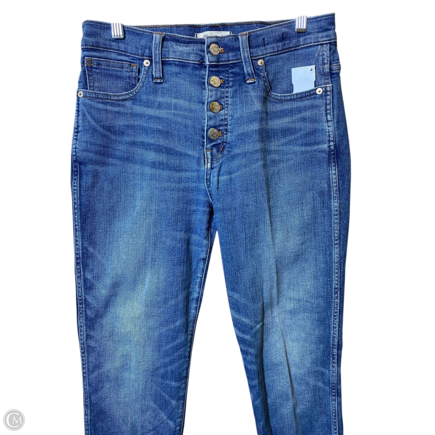 Jeans Straight By Madewell In Blue Denim, Size: 8